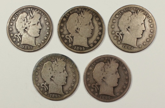 BARBER HALF DOLLARS: 1894-O AG/G,