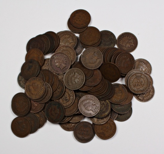 100 MIXED NICE INDIAN CENTS