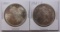 LOT OF TWO MORGAN SILVER DOLLARS