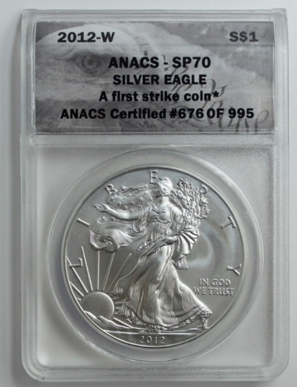 2012-W BURNISHED AMERICAN SILVER EAGLE