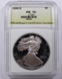 1990-S AMERICAN SILVER EAGLE