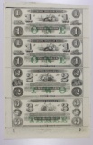 UNCUT SHEET OF 4 NOTES