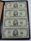 WORLD RESERVE UNCUT SHEET OF 4-$5.00