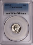 1937-D MERCURY DIME