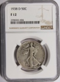 1938-D WALKING LIBERTY HALF DOLLAR