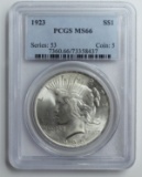 1923 PEACE SILVER DOLLAR