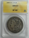 1885-S MORGAN SILVER DOLLAR