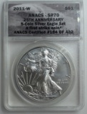 2011-W BURNISHED AMERICAN SILVER EAGLE