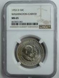 1953-D WASHINGTON/CARVER HALF DOLLAR