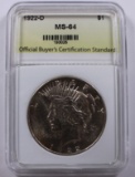 1922-D PEACE SILVER DOLLAR