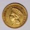 1874 $3 GOLD AU