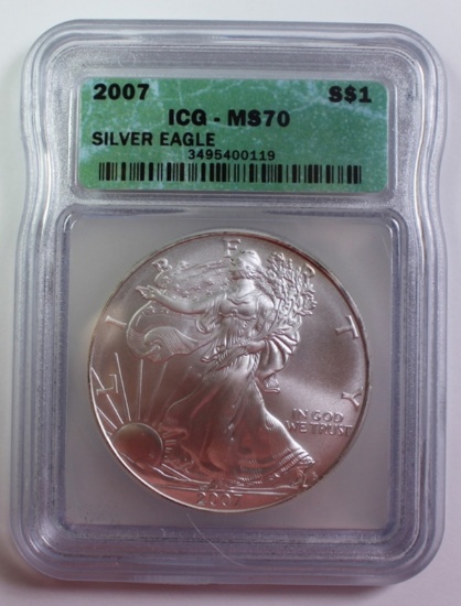 2007 AMERICAN SILVER EAGLE