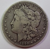 1890-CC MORGAN SILVER DOLLAR