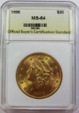 1896 $20 GOLD LIBERTY