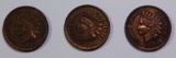 1904, 1903 AND 1899 INDIAN CENTS