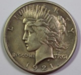 1921 PEACE SILVER DOLLAR