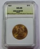 1901 $10 GOLD LIBERTY
