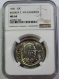 1951 BOOKER T WASHINGTON HALF DOLLAR