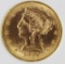 1882 $5 GOLD LIBERTY