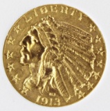 1913 $5 GOLD INDIAN