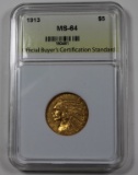 1913 $5.00 INDIAN GOLD