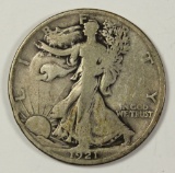 1921-D WALKING LIBERTY HALF DOLLAR