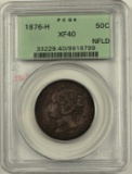 1876-H CANADA HALF DOLLAR PCGS XF40