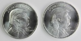 (2) DONALD TRUMP SILVER ROUNDS