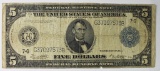 1914 $5 FRN NOTE