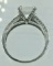 14K WHITE GOLD RING WITH CZ