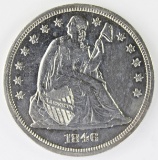 1846 SEATED DOLLAR