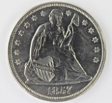1857 SEATED DOLLAR