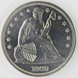 1869 SEATED DOLLAR