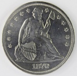 1870 SEATED DOLLAR