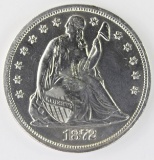 1872-CC SEATED DOLLAR
