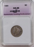 1883 WITH CENTS LIBERTY NICKEL