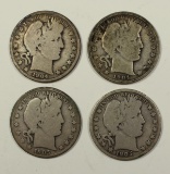 BARBER HALF DOLLARS: 1904 VG, 1904-O GOOD/VG,