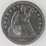 1841 SEATED DOLLAR