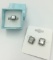 STERLING SILVER EARRING AND RING SET