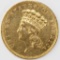 1861 $3.00 GOLD