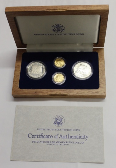 1987 4-PIECE CONSTITUTIONAL COMMEMORATIVE SET