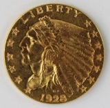 1928 $2.50 INDIAN GOLD