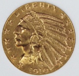 1910 $5.00 GOLD INDIAN
