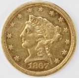 1867-S $2.50 GOLD LIBERTY