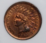 1865 INDIAN CENT SUPERB RED BU