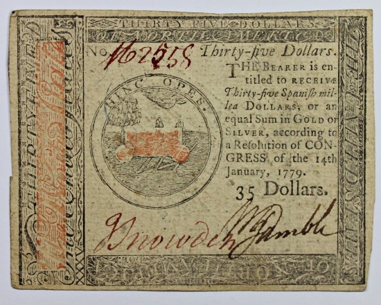 1-14-1779 CONTINENTIAL $35