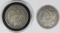 (2) MORGAN SILVER DOLLARS