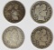 GROUP OF 4 BARBER QUARTERS