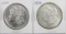 1880 & 1882 MORGAN SILVER DOLLARS