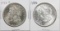 1883-O AND 1886 MORGAN SILVER DOLLAR
